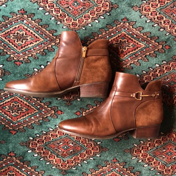 Leather and suede women’s Lands’End booties - Picture 4 of 11